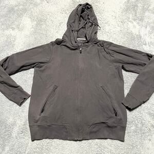 Mack Weldon Hoodie Mens Medium Gray Heavy Full Zip Sweatshirt